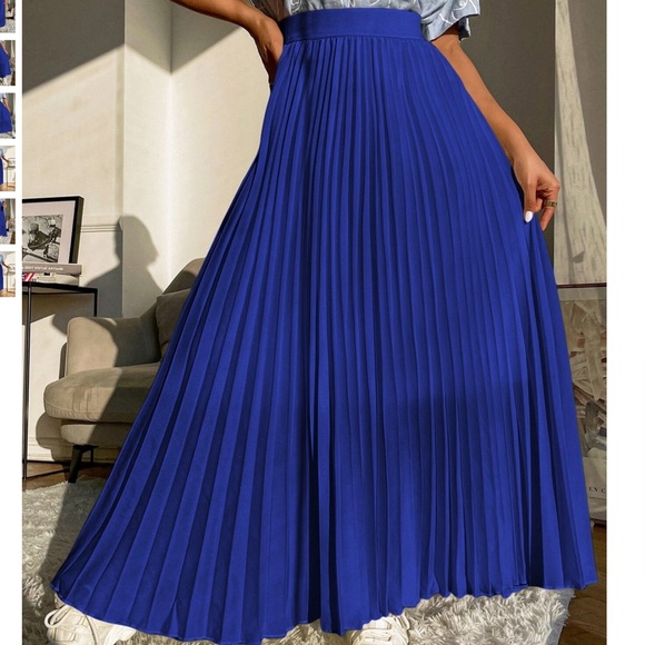 SHEIN Mulvari High Waist Maxi Pleated Skirt - Picture 7 of 8